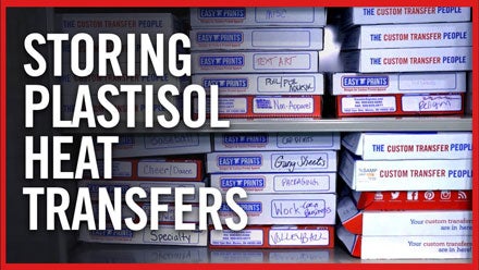 storing plastisol heat transfers