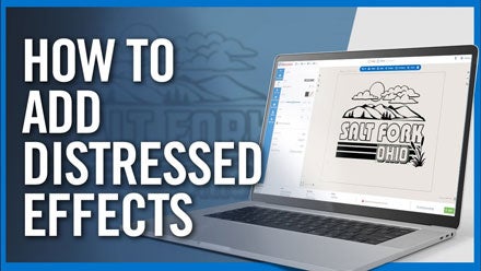 how to add distressed effects in Easy View online designer