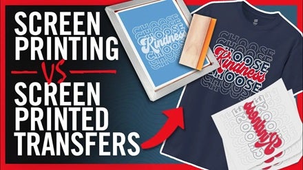 what's the difference between screen printing and screen printed transfers
