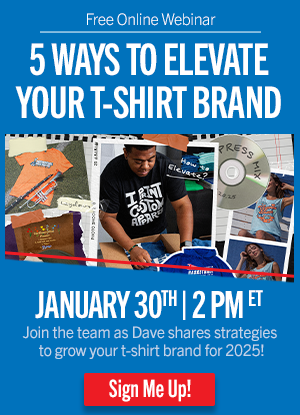 webinar to learn how to elevate your t-shirt brand