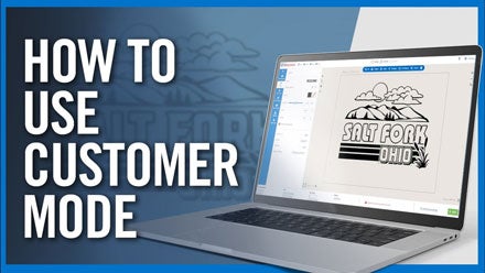 how to use customer mode in Easy View online designer