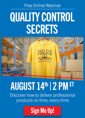 quality control secrets for apparel printing