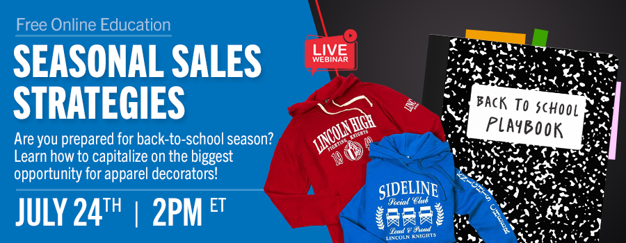seasonal sales strategies for apparel printing