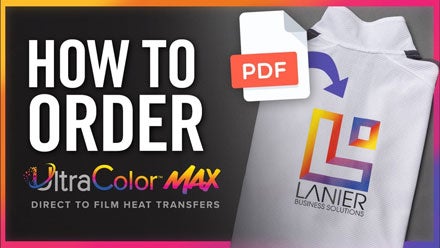 how to order UltraColor Max heat transfers