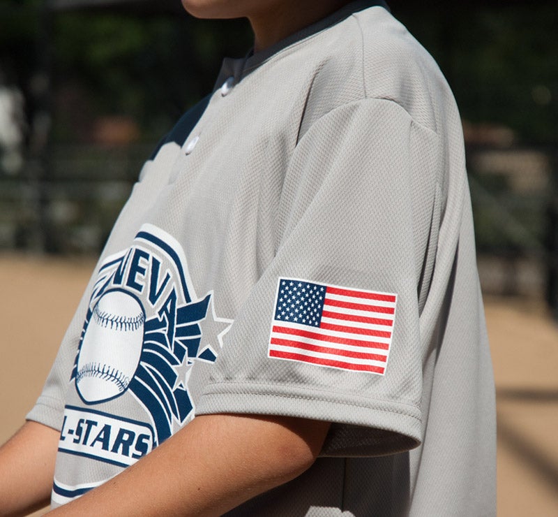 heat applied flag transfer