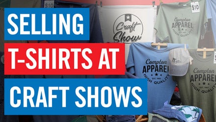 selling t-shirts at craft shows