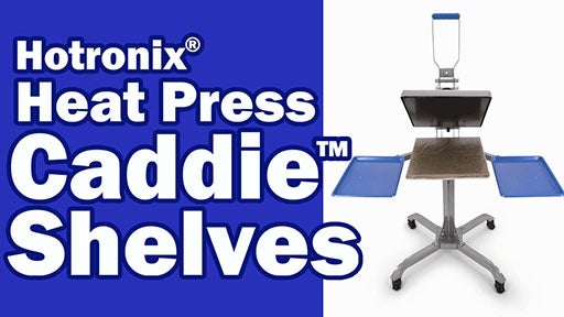 heat press shelves