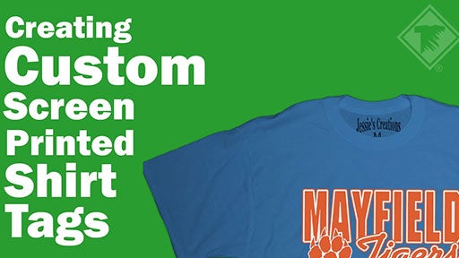 creating custom screen printed shirt tags