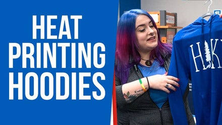 how to heat print hoodies video