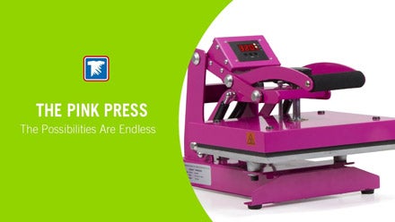 pink craft heat press