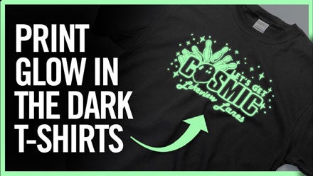 how to print glow in the dark t-shirts with heat transfers