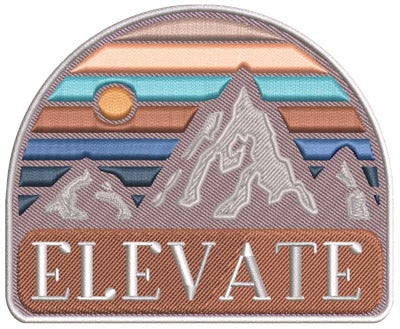 Simulated faux embroidery effect added to full color heat transfer design