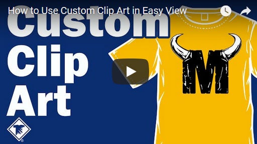 how to use custom clip art in Easy View