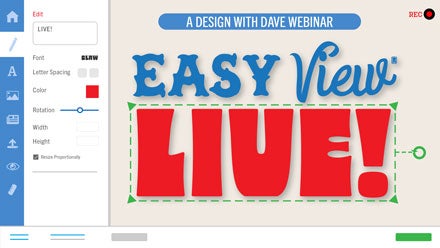 Live Easy View workshop webinar