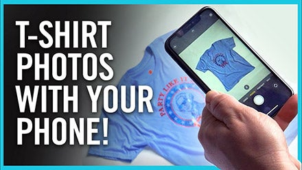 t-shirt photos using your phone