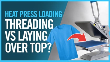 how to load a t-shirt onto a heat press