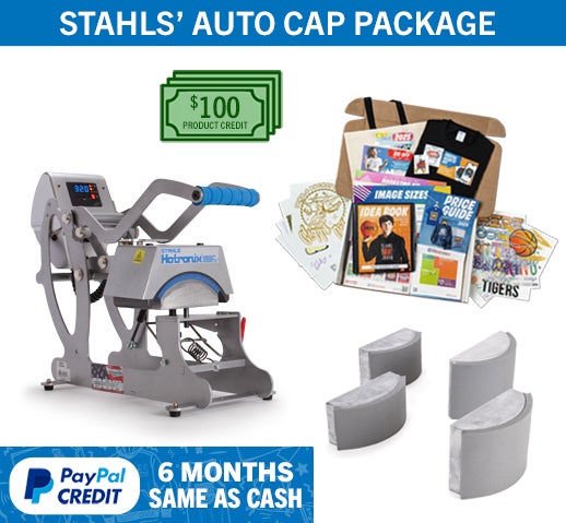 Hotronix Cap heat press package bundle