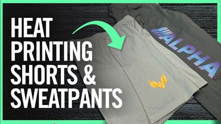 heat printing shorts and sweatpants