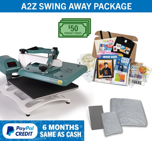 A2Z heat press package bundle