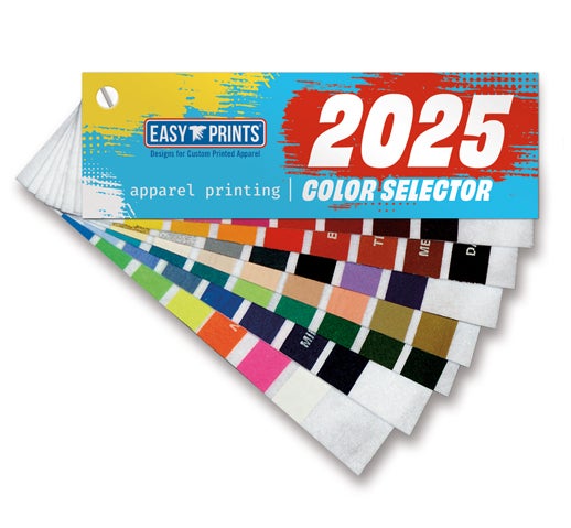 Color Selector with stock plastisol ink swatches