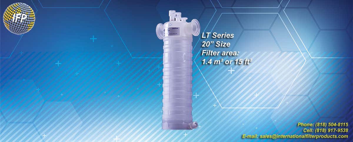 LT 20-inch filter capsule Saint-Gobain PureFlo compound pharmacy