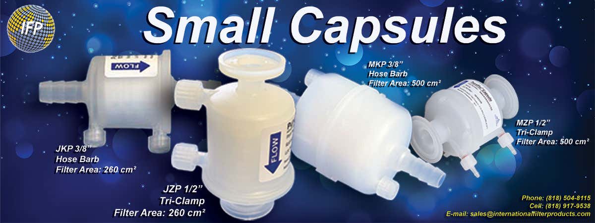 Small Capsules filter capsule Saint-Gobain PureFlo compound pharmacy
