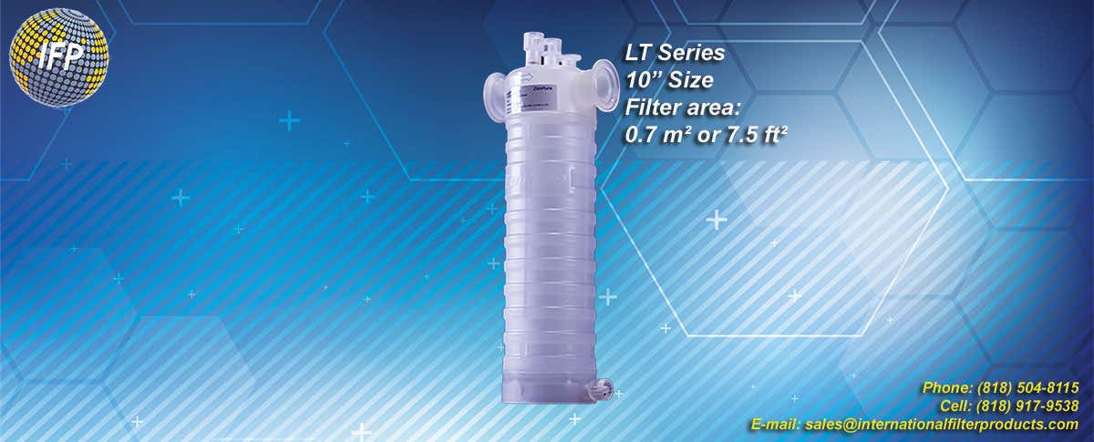 LT 10-inch filter capsule Saint-Gobain PureFlo compound pharmacy