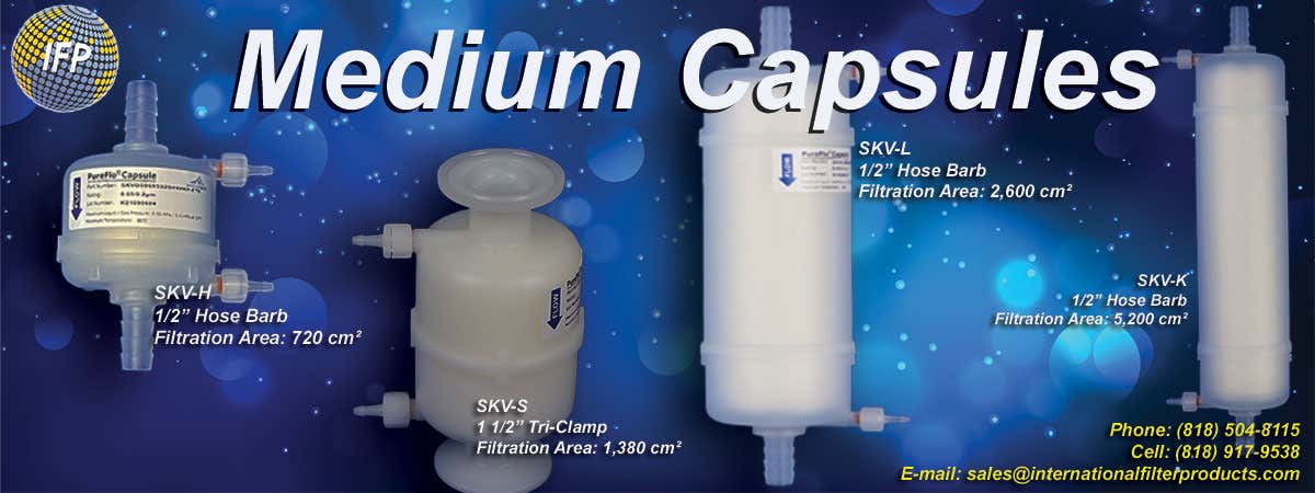 PureFlo Saint-Gobain filter capsules ISO certified FDA