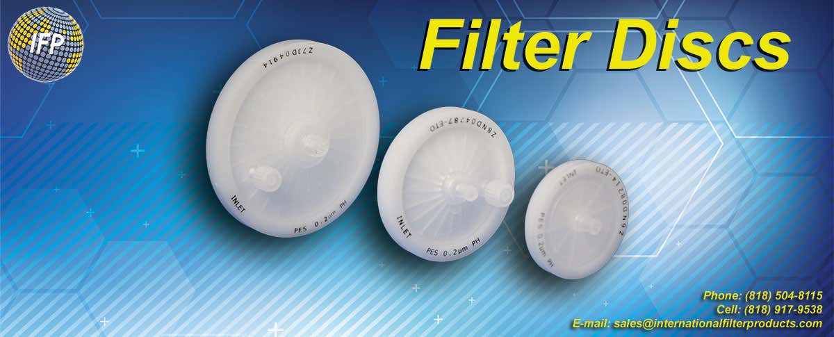Filter Discs filter capsule Saint-Gobain PureFlo compound pharmacy