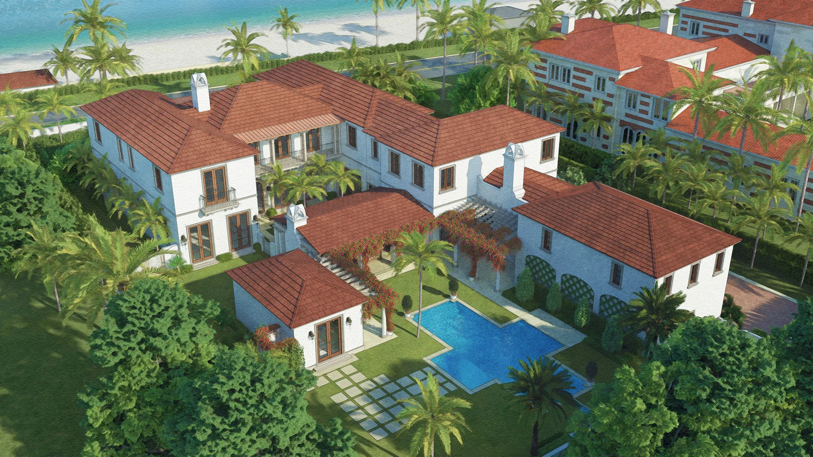 STOCK CUSTOM HOMES TO COMPLETE 13,000+ SQUARE-FOOT OCEANFRONT ESTATE IN PALM BEACH