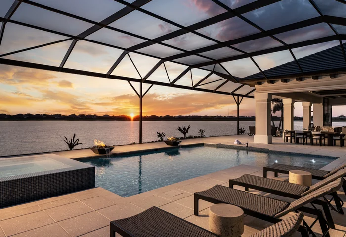 Web JPG-1146 Blue Shell Lp Sarasota FL-print-034-037-Pool sunset-4200x3150-300dpi.jpg