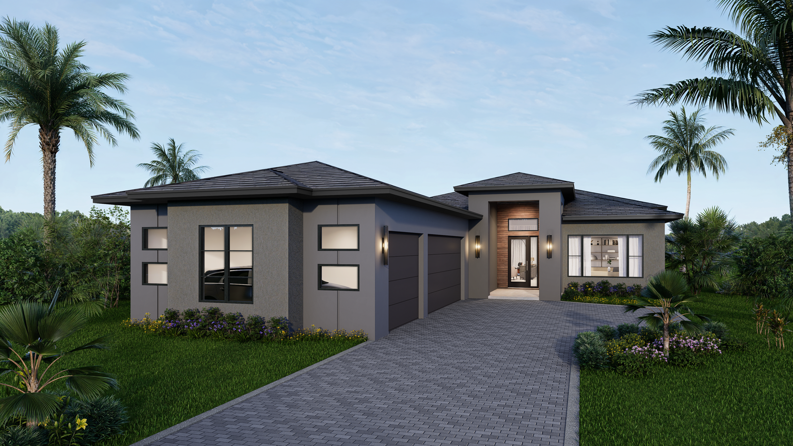 STOCK LUXURY HOMES DEBUTS NEW MODERN ELEVATIONS IN WILD BLUE AT WATERSIDE