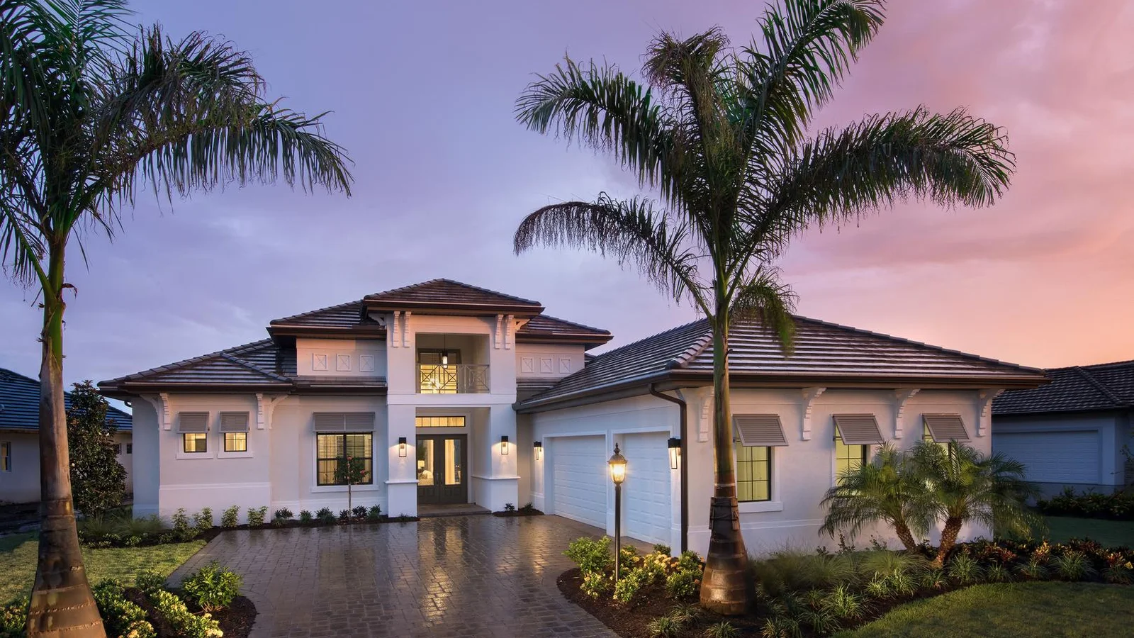The Madison II by STOCK Signature Homes at Country Club East in Lakewood Ranch Florida (Elevation A)