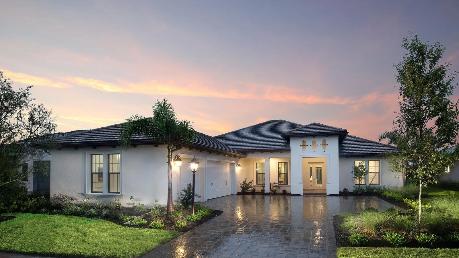 The Marathon by STOCK Classic Homes at Country Club East in Lakewood Ranch Florida (Elevation E)