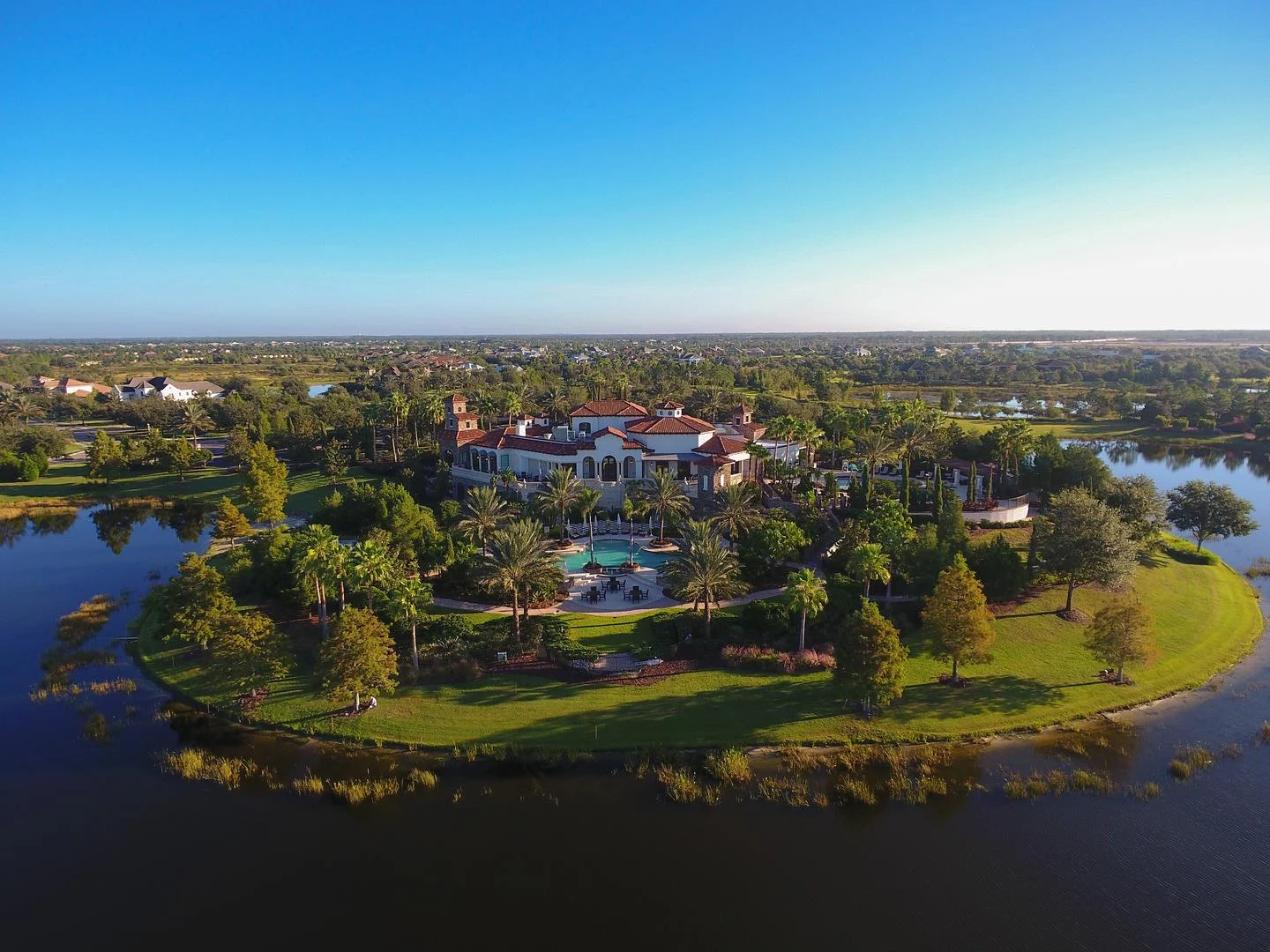The Grande Clubhouse at the Lake Club in Lakewood Ranch Florida