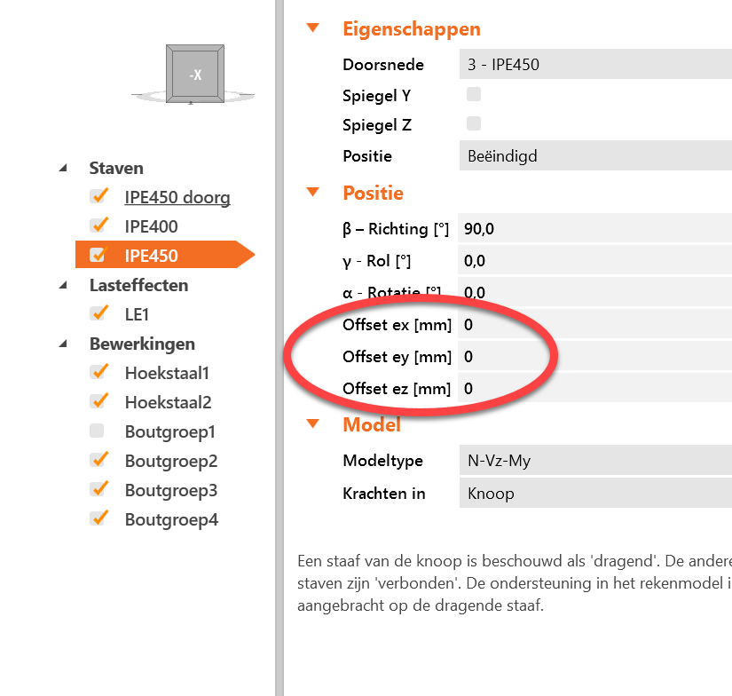 Offsets in IDEA Connection (ex,ey en ez)