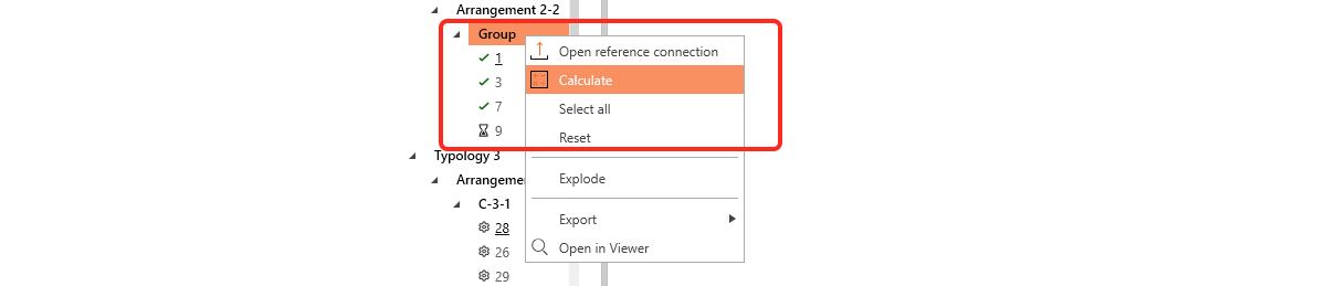 Calculate the design groups