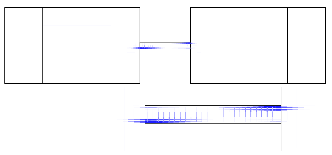 Stress in reinforcement bars