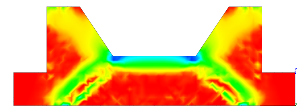 Principal stress in concrete (midas FEA)