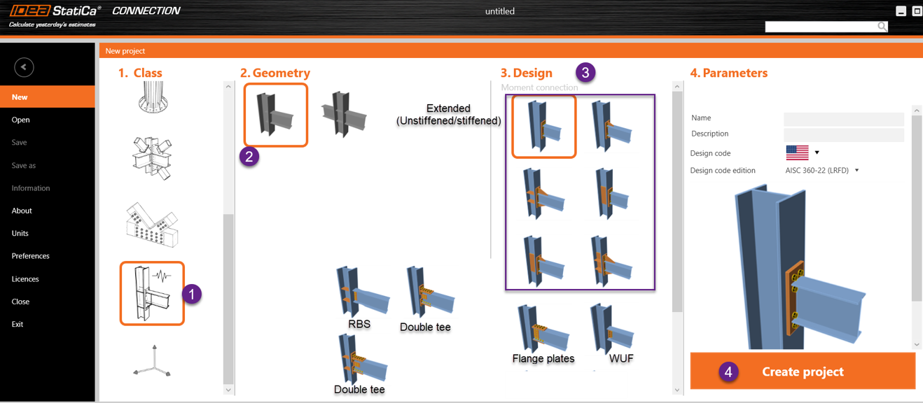Connection templates