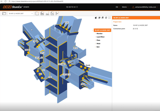 Using IDEA StatiCa viewer to save time when transferring data among teams