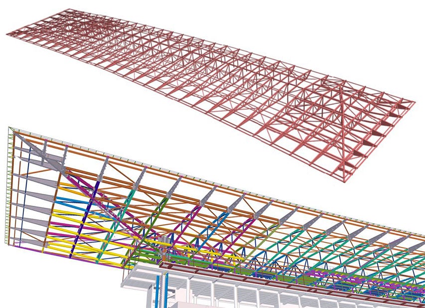 Curragh Racecourse roof - Tekla