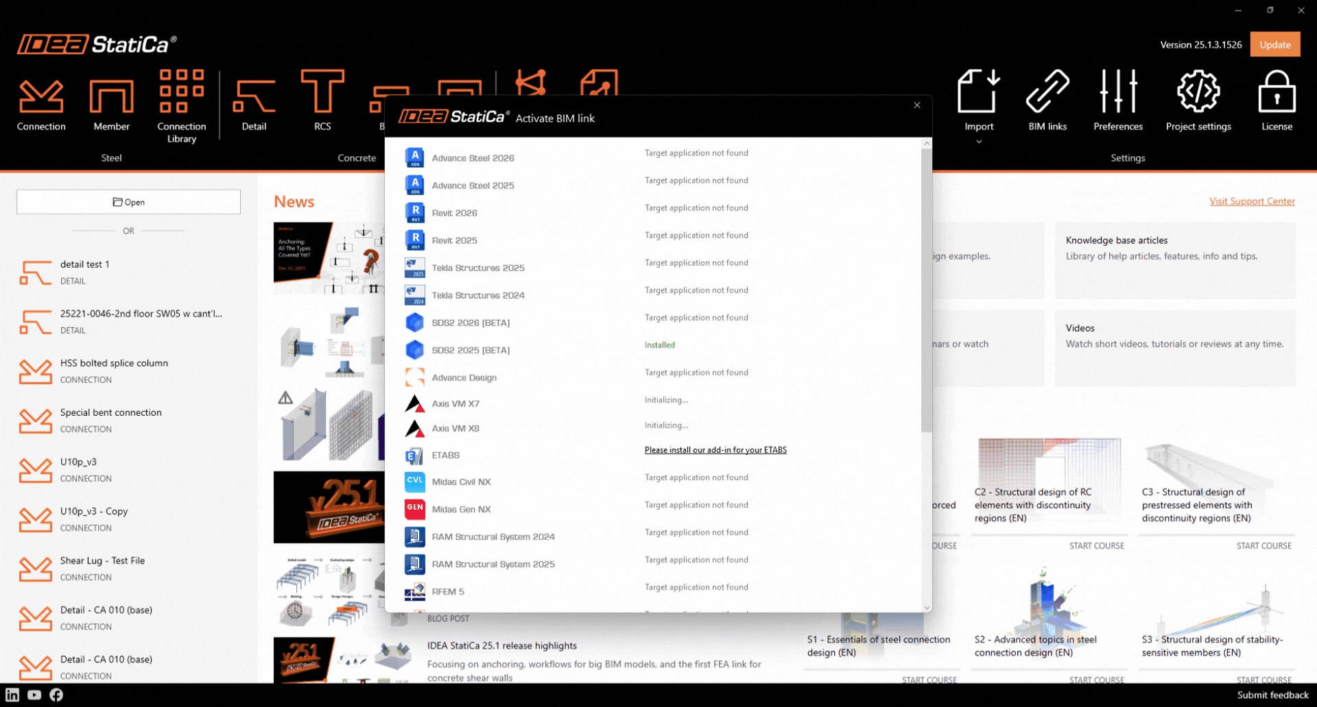 Click on install icon to install RAM integration