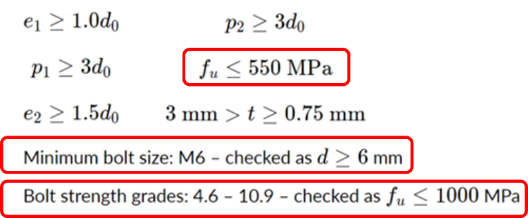 Range of validity: Thin-walled sections