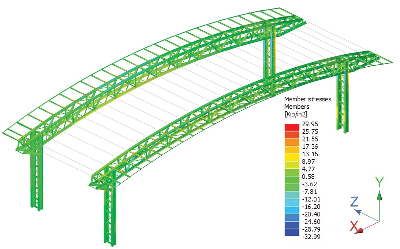 Figure 1. RAM Elements model of the high canopy for aircraft.
