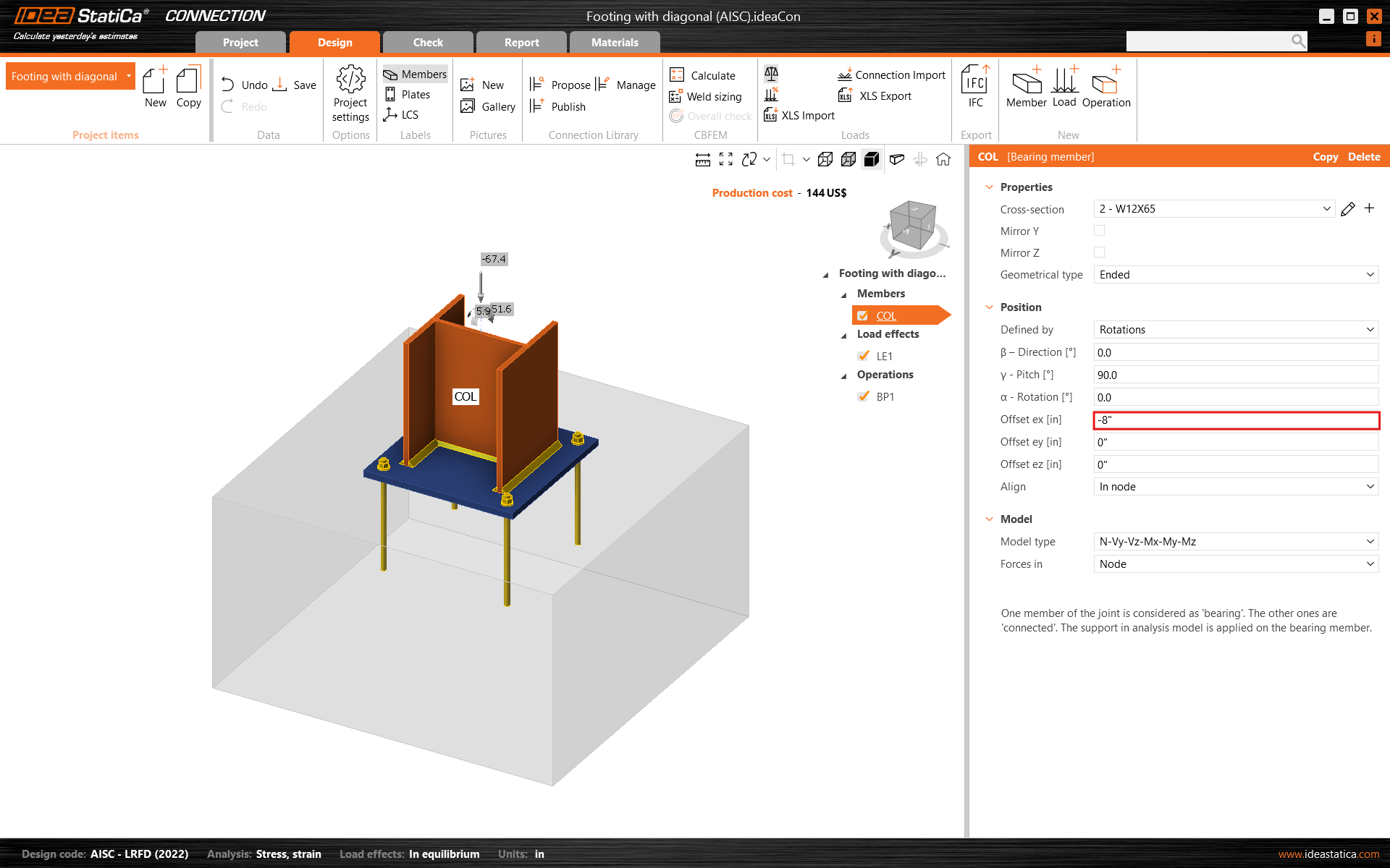 Offset modification in base plate