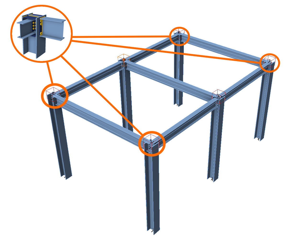 Standard connections in steel project