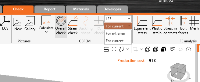 Load effects displayed in the scene