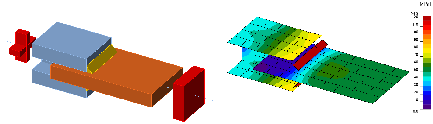 Geometry of welded lap joint with transverse weld