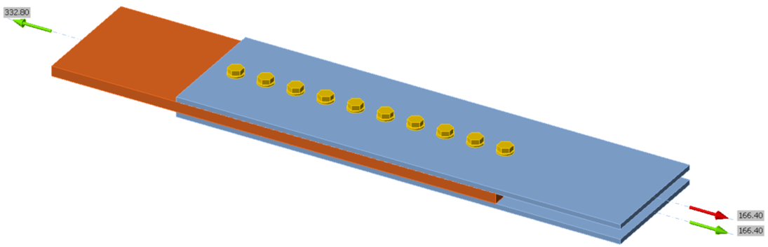 Long connections - tension splice connection
